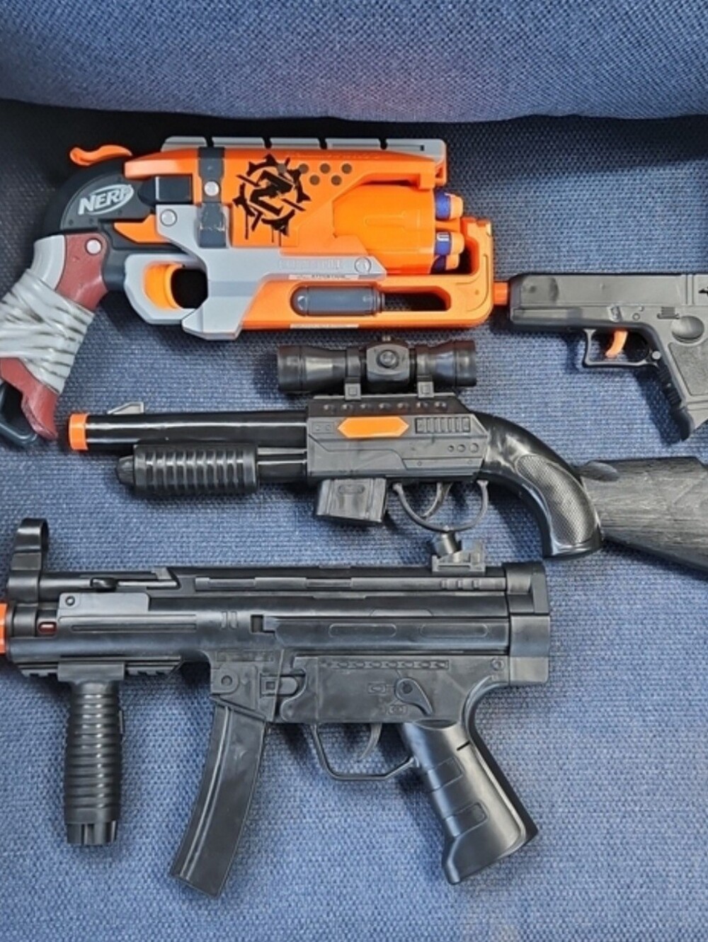 Nerf Zombie Strike Dart Blaster & 3 Noise Making - 4 Toy Guns Total